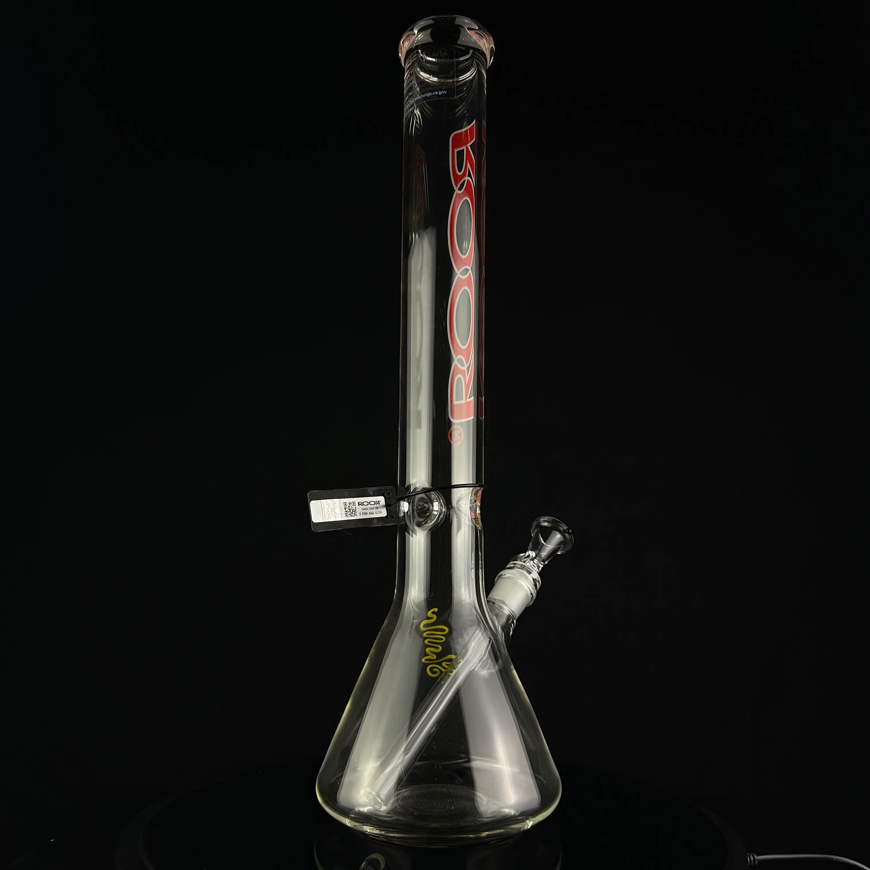 Roor 18" Red with White Lining Logo Beaker - Image 3
