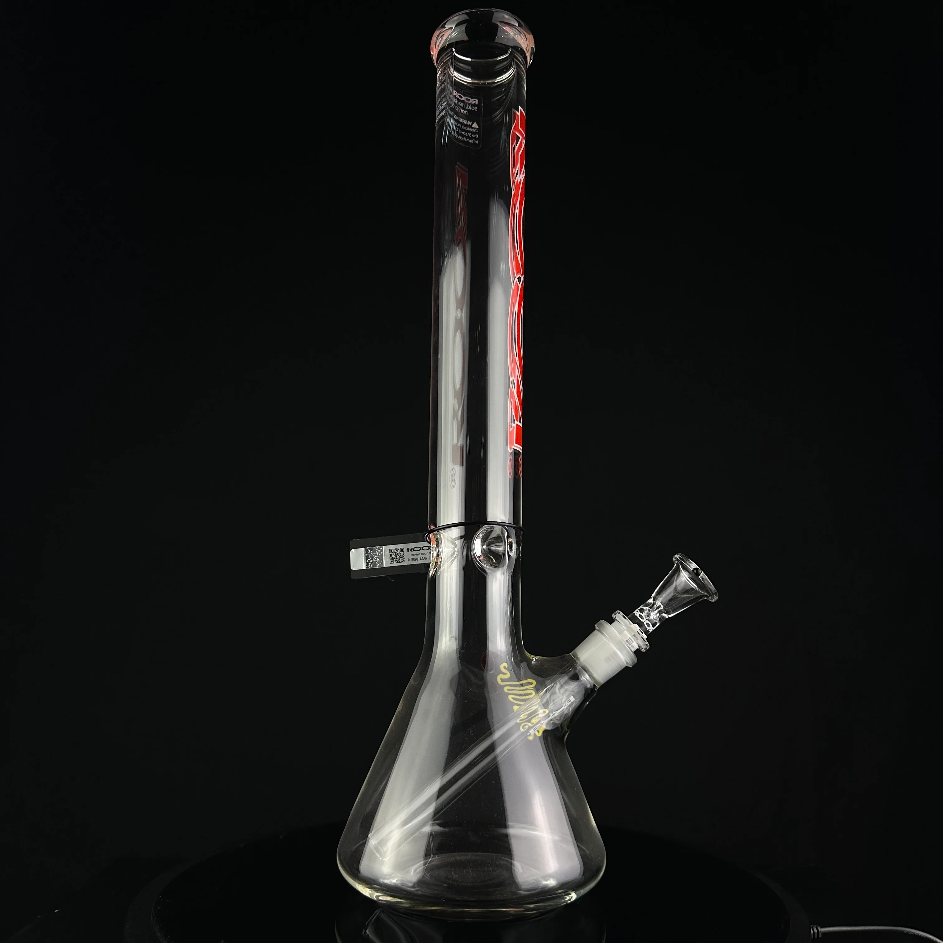Roor 18" Red with White Lining Logo Beaker - Image 4