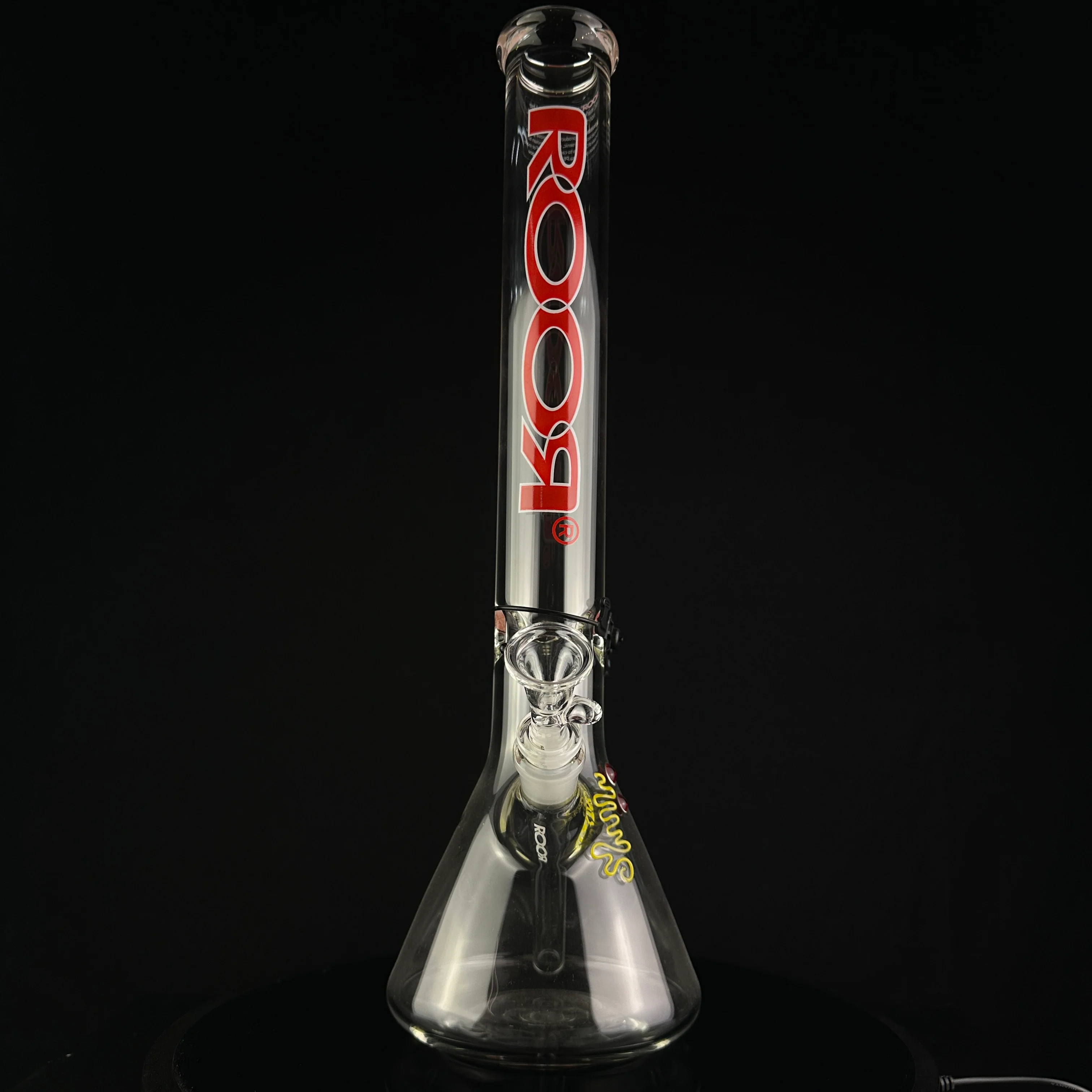 Roor 18" Red with White Lining Logo Beaker - Image 5