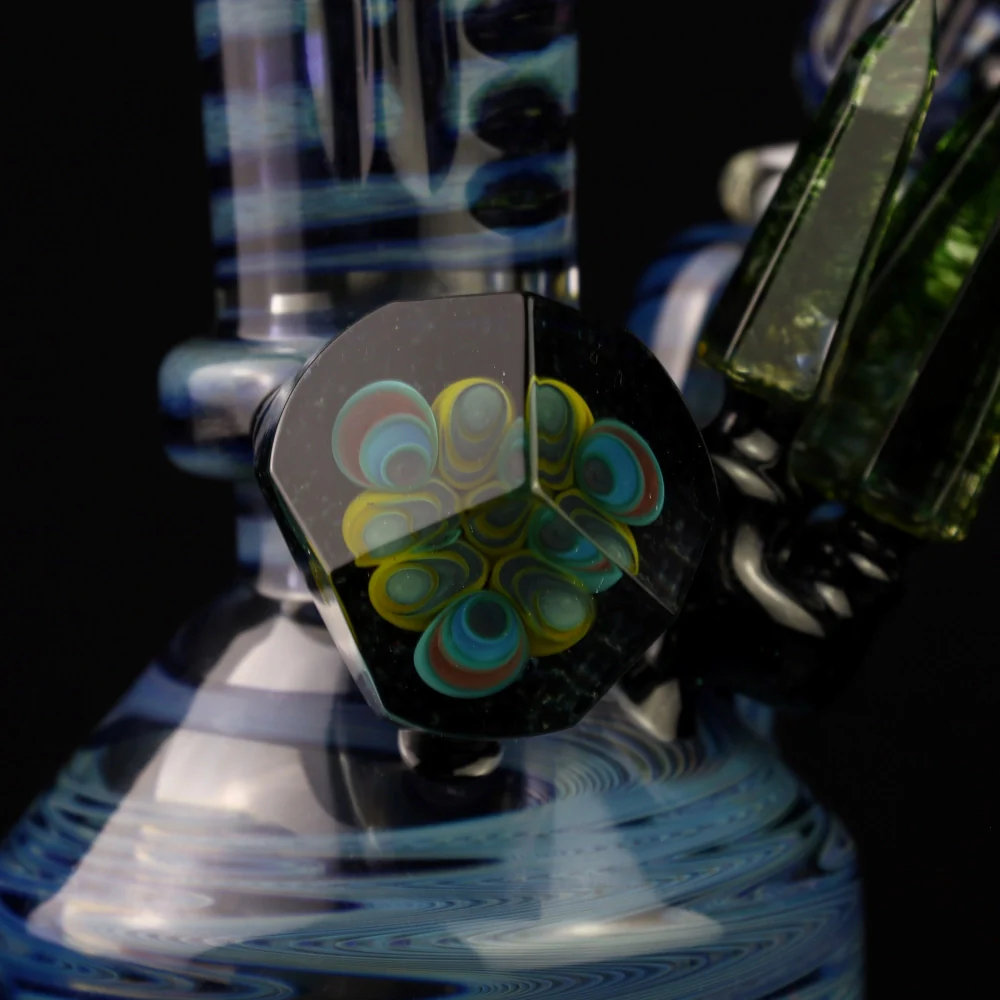 Rotational Science Crystal Can Base Blue Water Pipe - Image 2