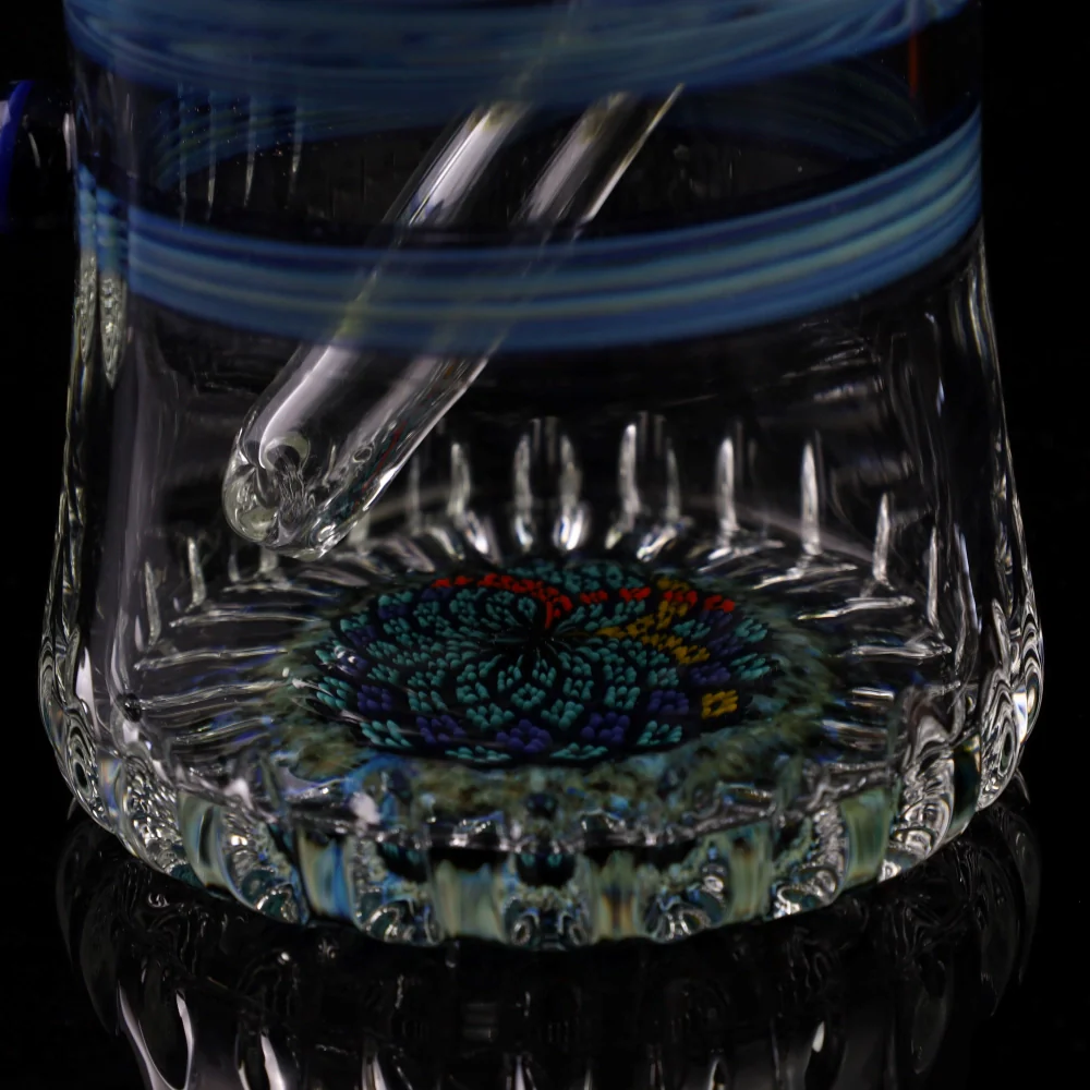 Rotational Science Crystal Can Base Blue Water Pipe - Image 3