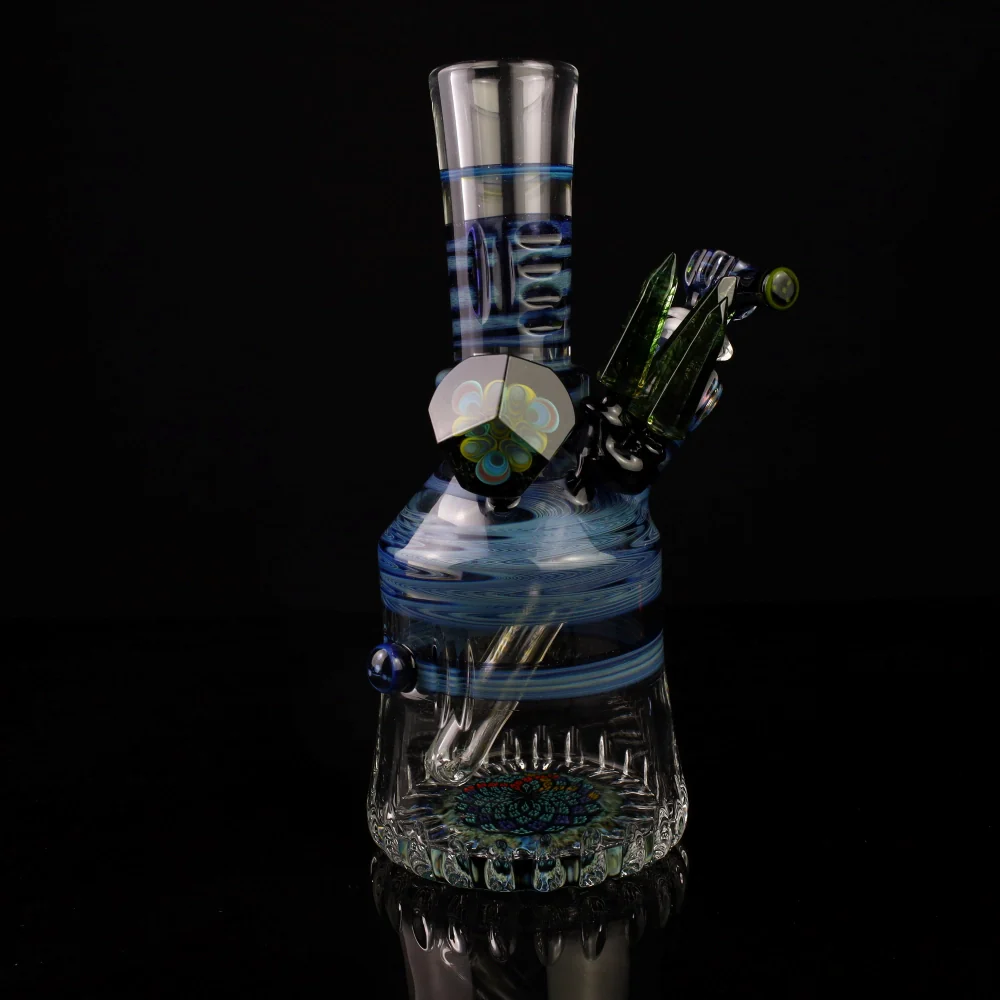 Rotational Science Crystal Can Base Blue Water Pipe - Image 4