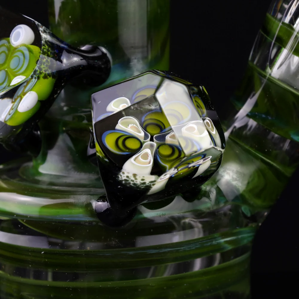 Rotational Science Cut Can Green Rings Water Pipe - Image 3