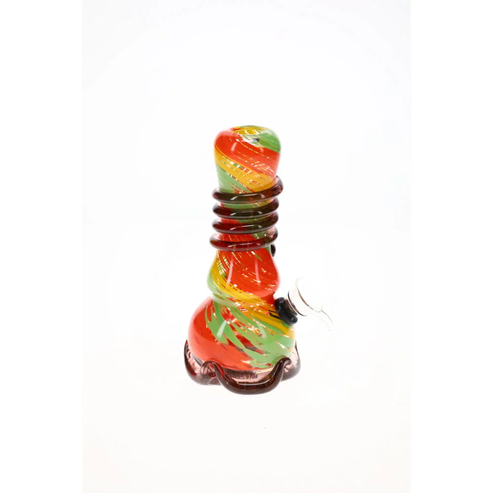 Soft Glass 7" Small Garlic Water Pipe - Image 2