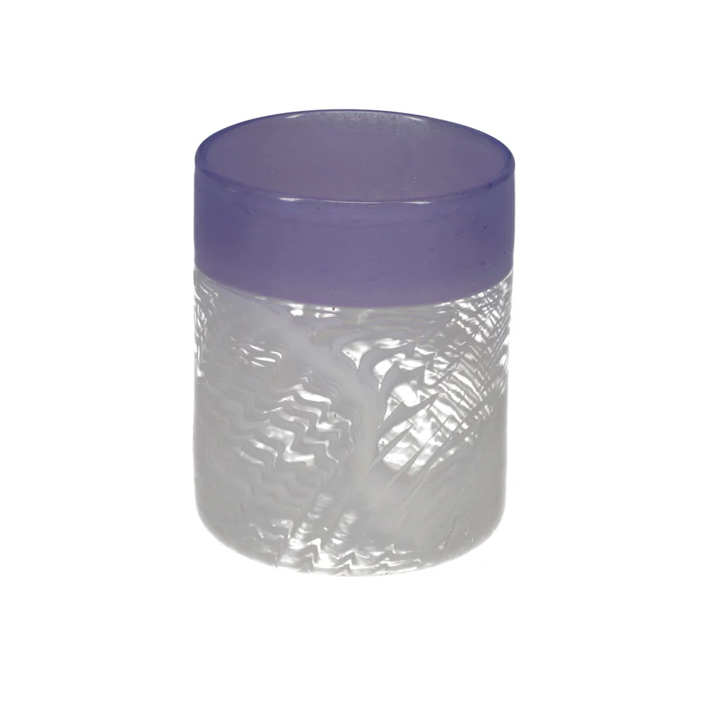 Jack Steele Glass White Fold Over Beaker with Q-Tip Cup - Image 2