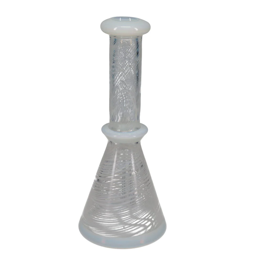Jack Steele Glass White Fold Over Beaker with Q-Tip Cup - Image 3