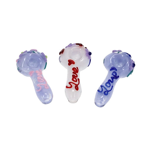 Frit Love, Heart, Flower Lifted Design Spoon - Image 2