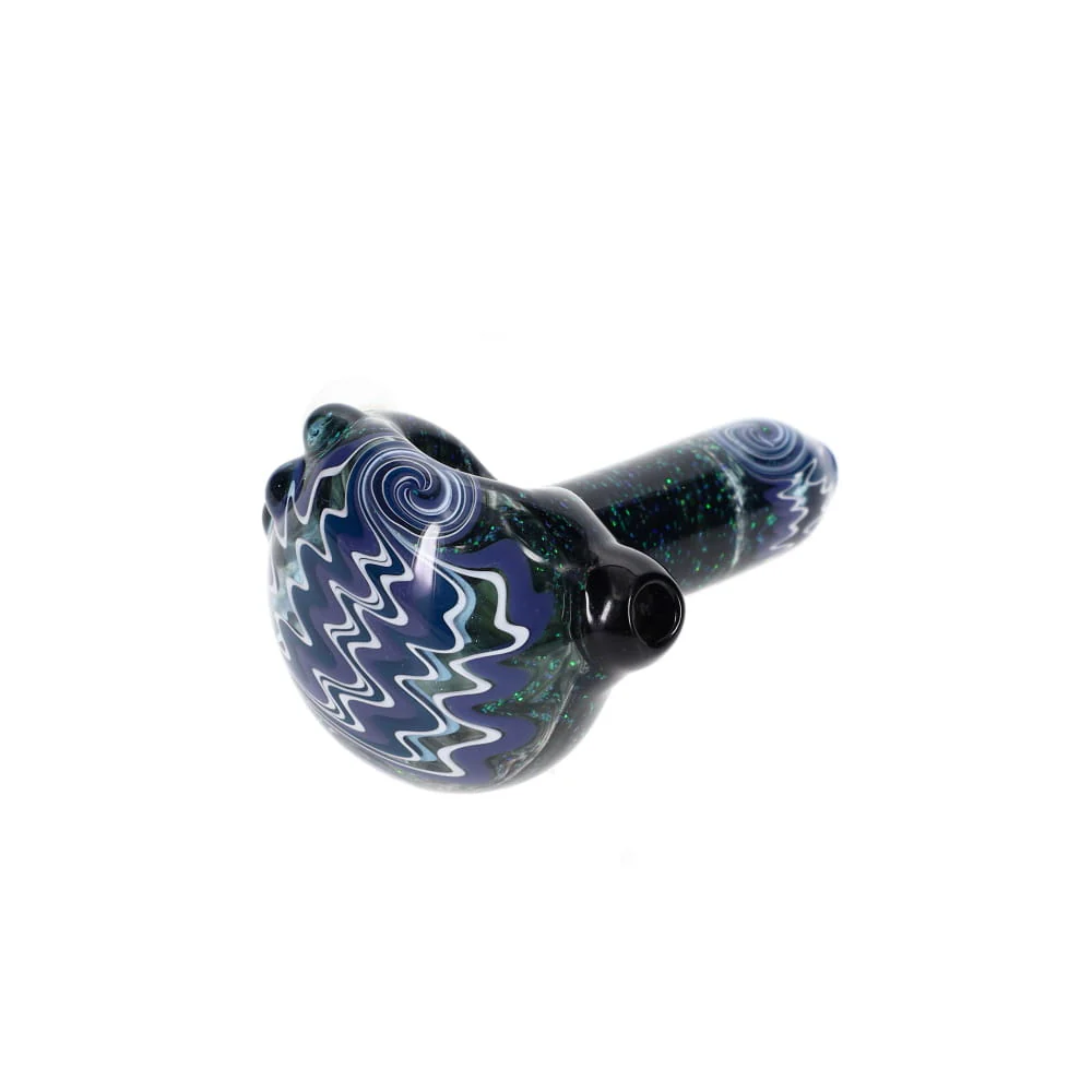 Gladstone Glass 3 Piece Wig Wag and Crushed Opal Spoon - Image 3