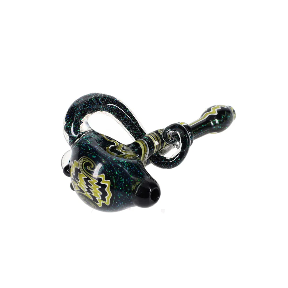 Gladstone Glass Crushed Opal Wormhole Spoon - Image 3