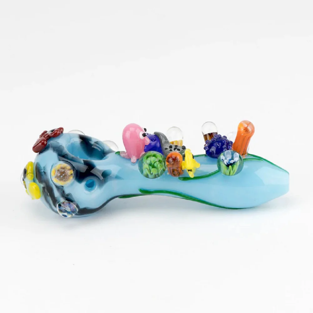 Empire Glassworks Great Barrier Reef Small Spoon Pipe - Image 3