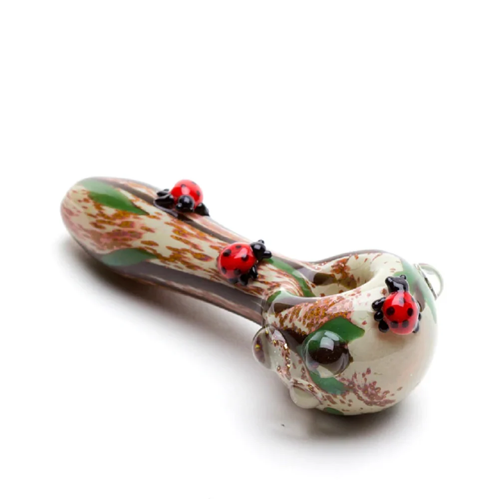 Empire Glassworks Lady Bug Small Spoon Pipe - Image 2
