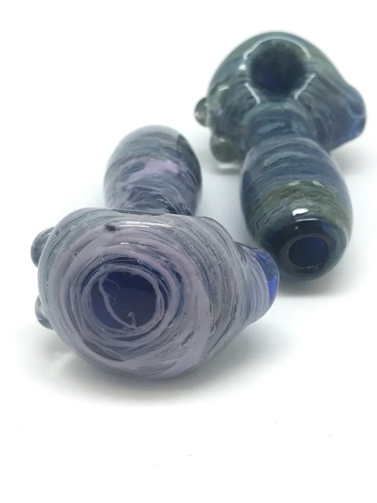 Kai Glass Layered Stonetech Blue Fume Pipe - Image 2