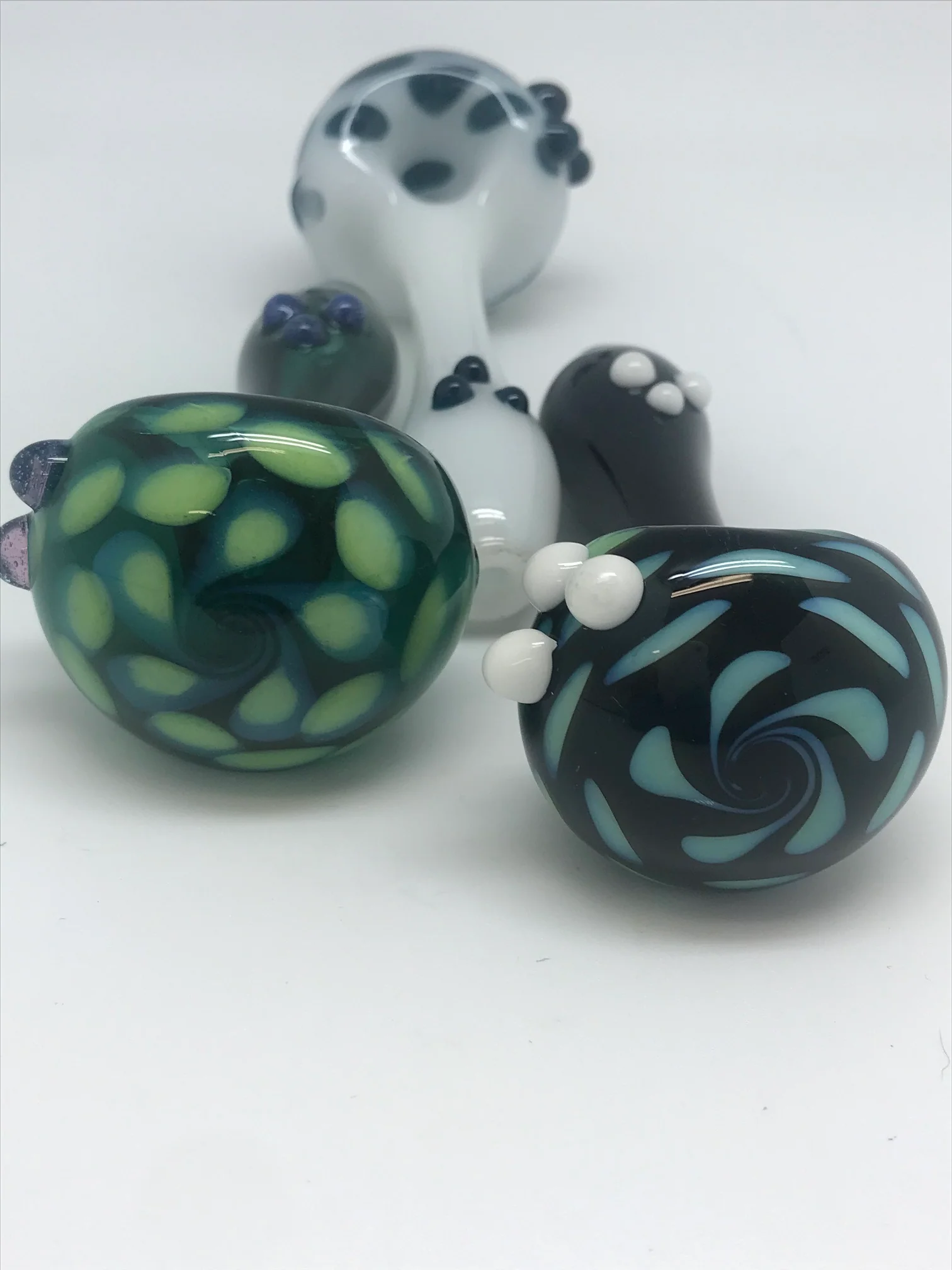Brickyard Glass Pinwheel Dots Pipe SALE - Image 2