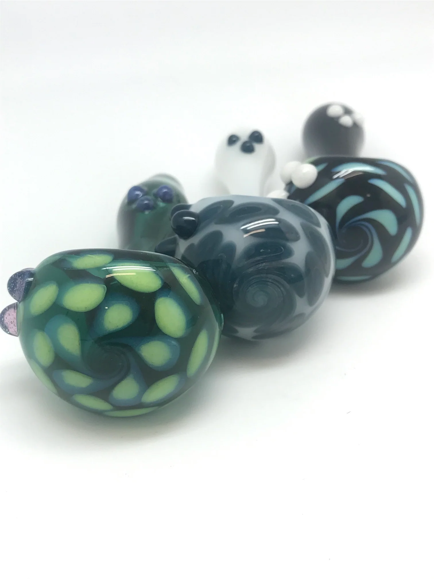 Brickyard Glass Pinwheel Dots Pipe SALE - Image 3