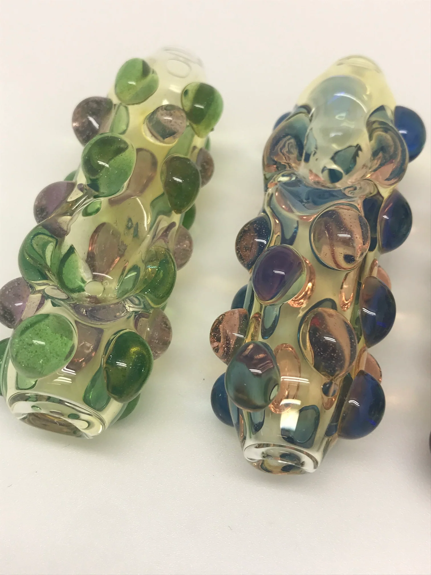 Black Dog Glass Color UV Dot Fumed Steam Roller SALE - Image 2