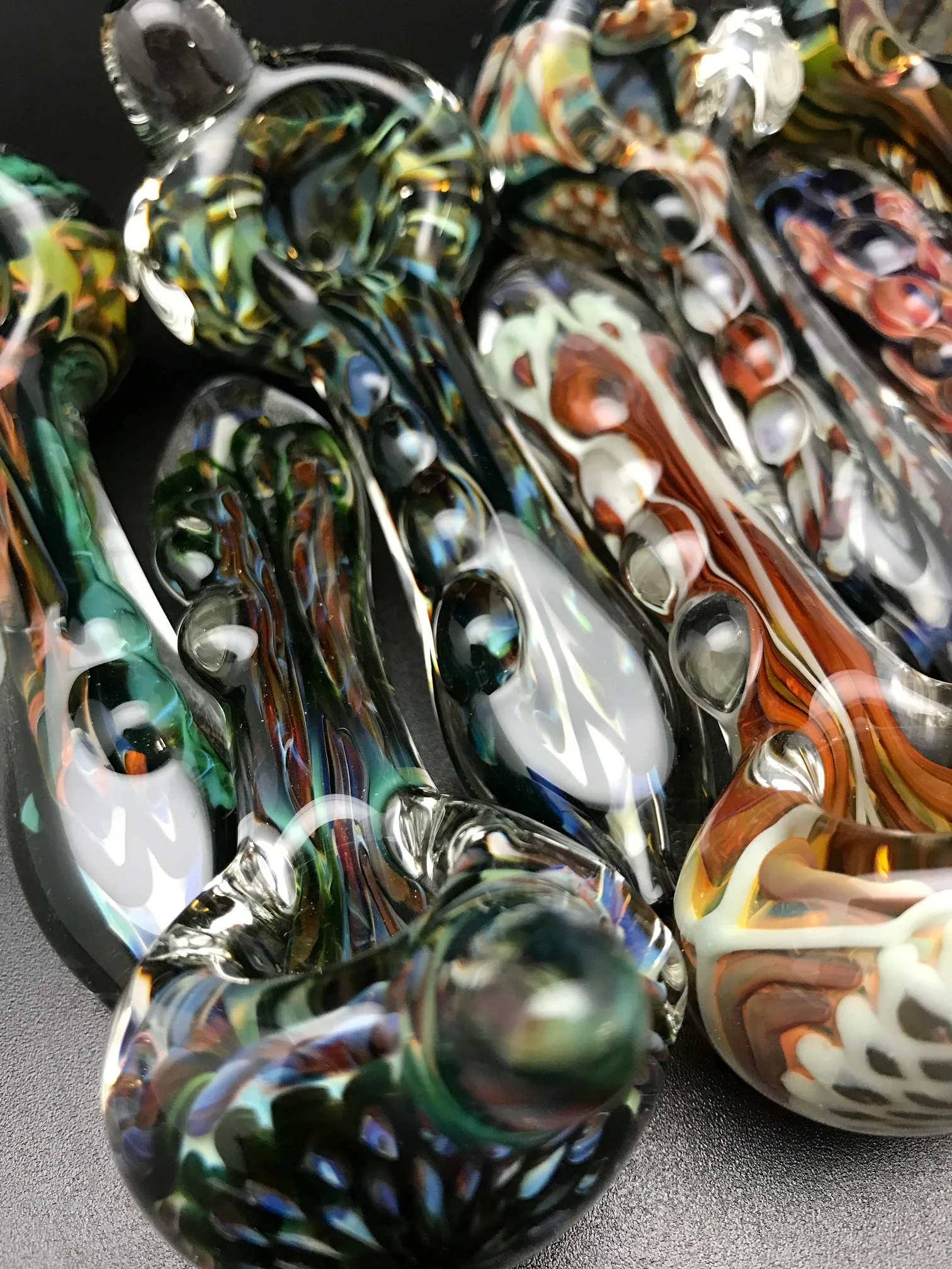 Rotational Science Glass Diamond Mixed Color Pipe - Image 2