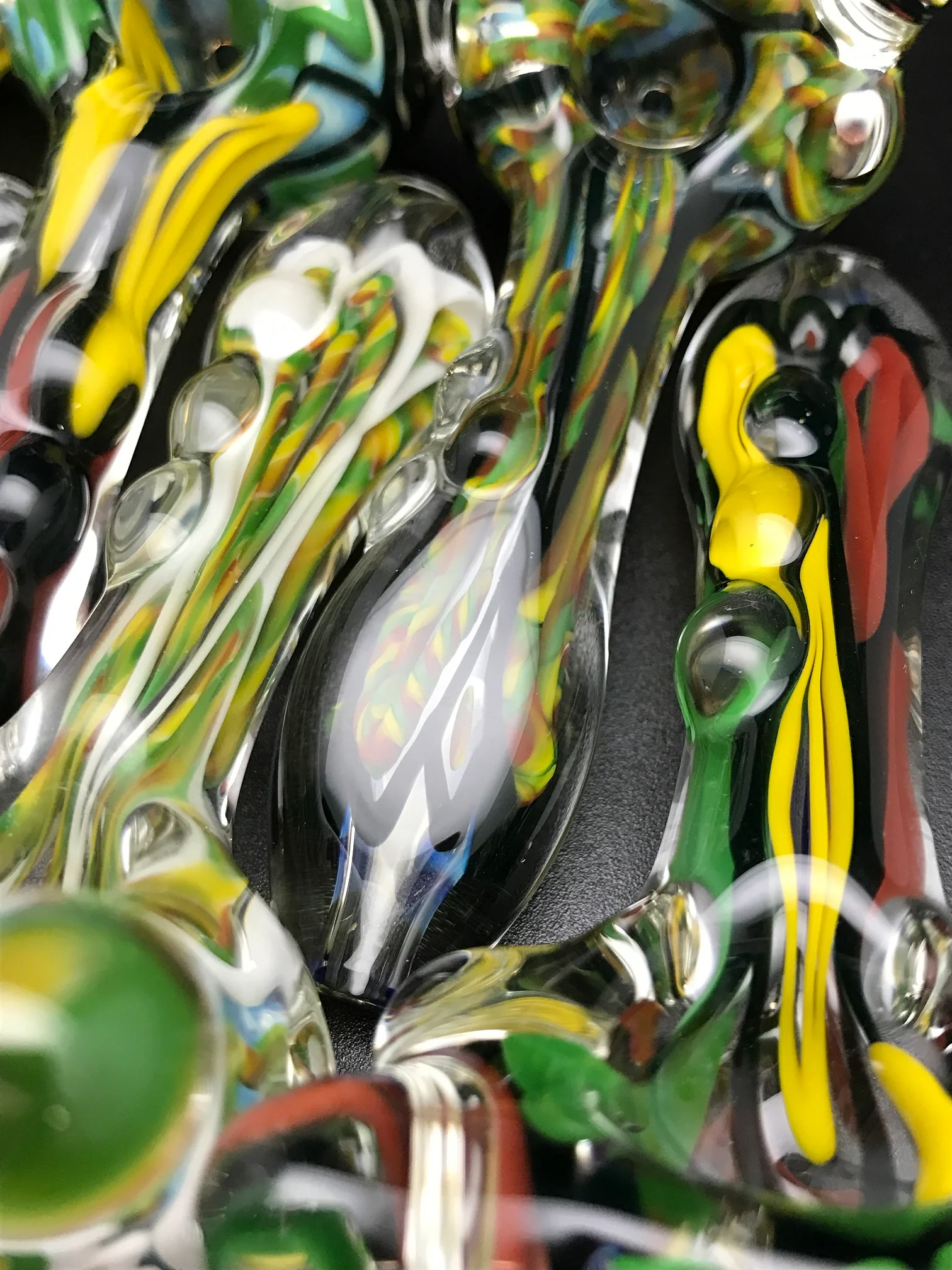Rotational Science Glass Diamond Line Rasta Latty Pipe - Image 2