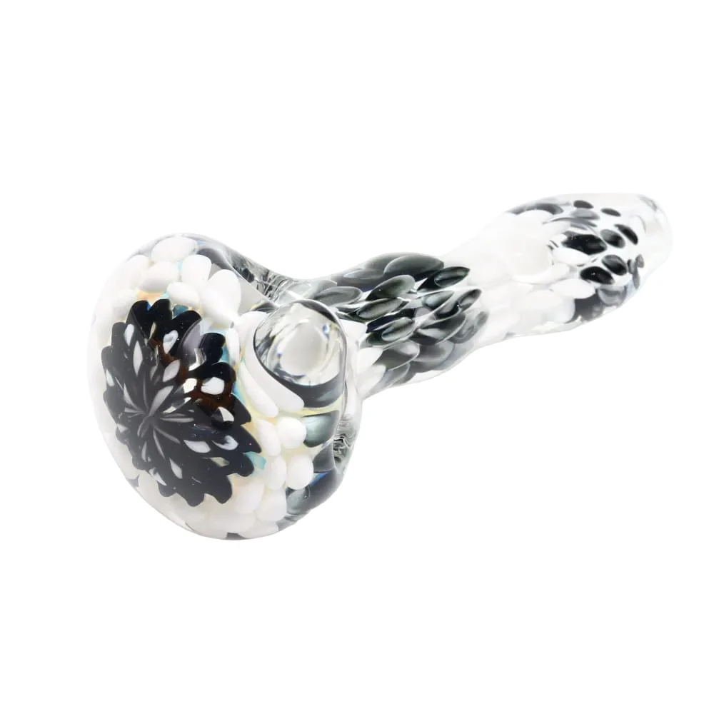 Rotational Science Glass Fillacello Black and White Dot Pipe - Image 2