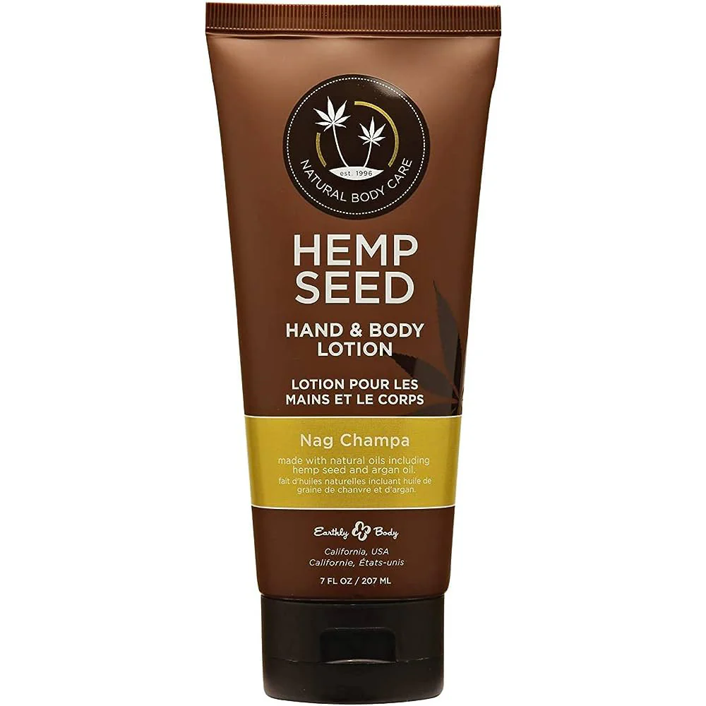 Earthly Body Hemp Seed Hand & Body Lotion - Nag Champa 7oz