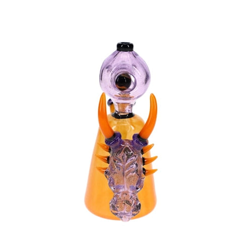 Hicdogg Dichro Dragon Skull Orange & Purple Rattler Rig - Image 3