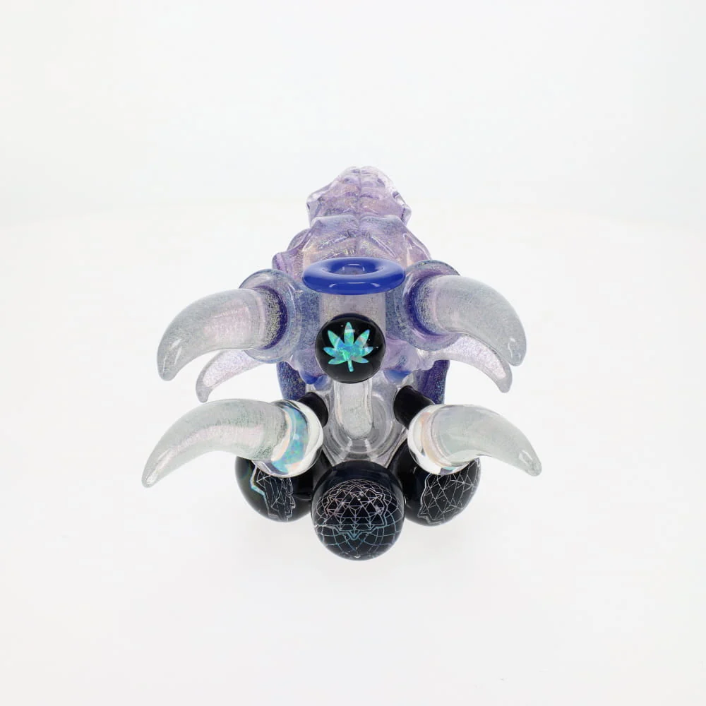 Hicdogg Glass Slain Dragon Full Dichro Bubbler - Image 3