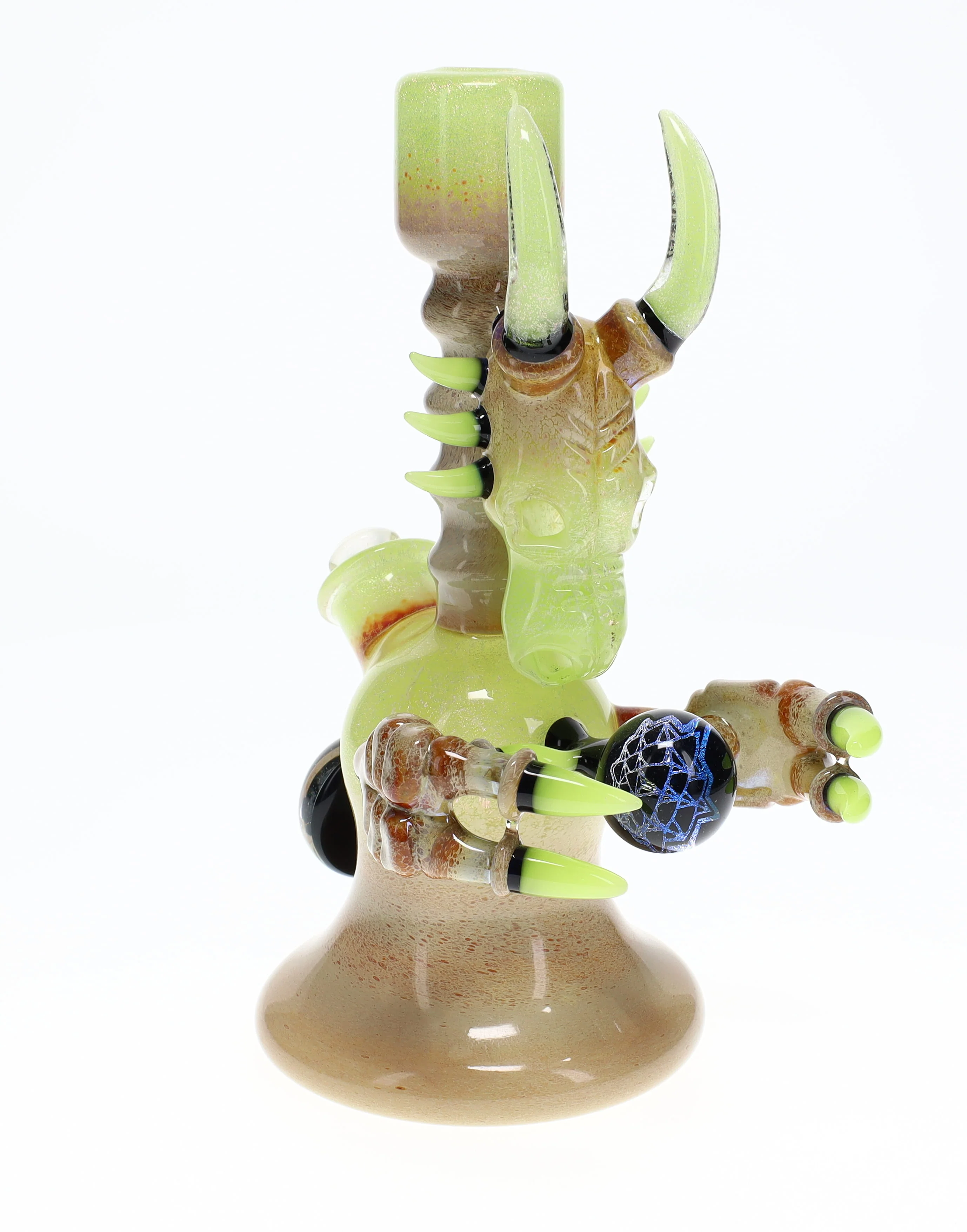 Hicdogg Glass Slain Dragon Slyme Dichro Bubbler - Image 2