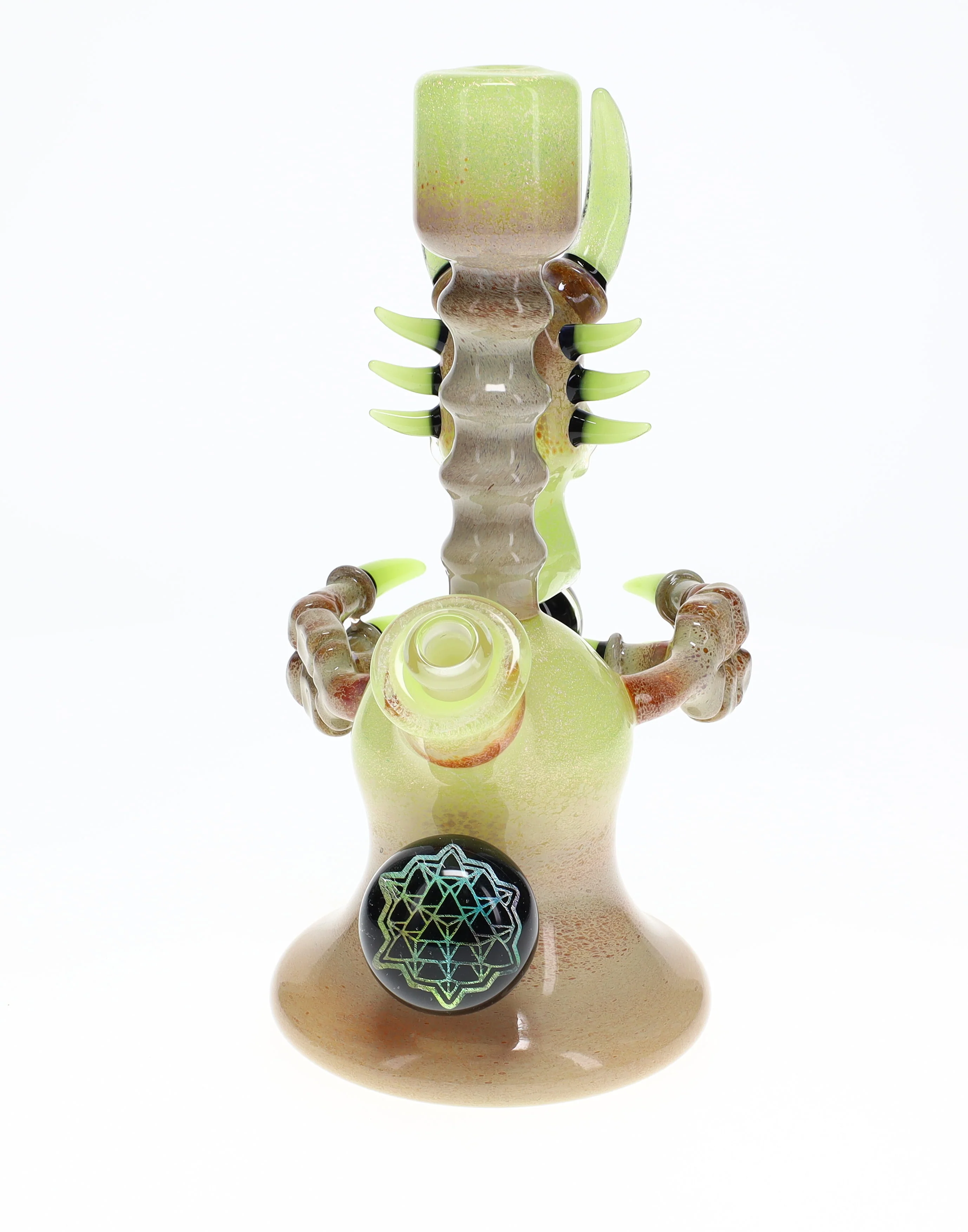 Hicdogg Glass Slain Dragon Slyme Dichro Bubbler - Image 3