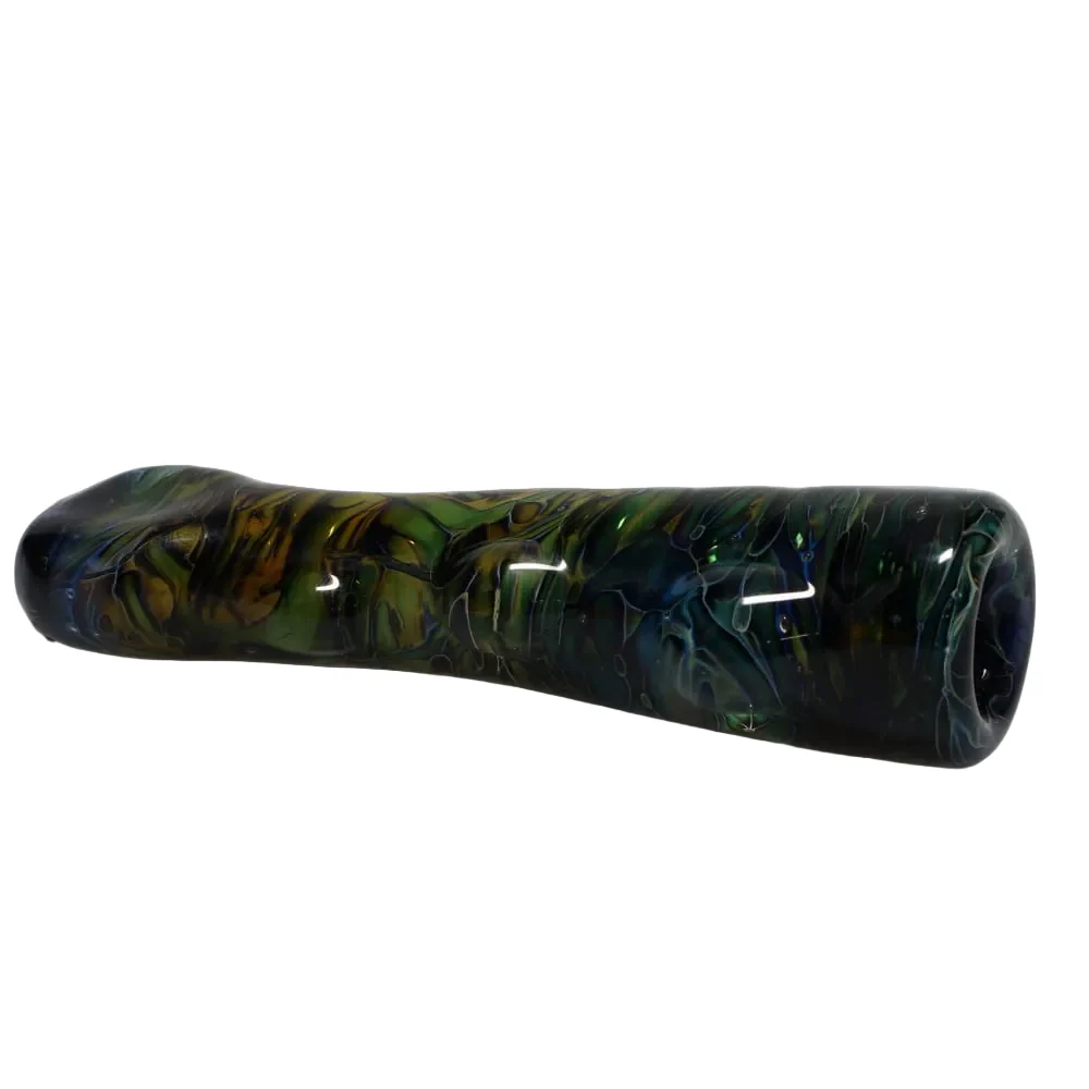 I Love Frank Glass Black/Blue Wrap Chillum - Image 2