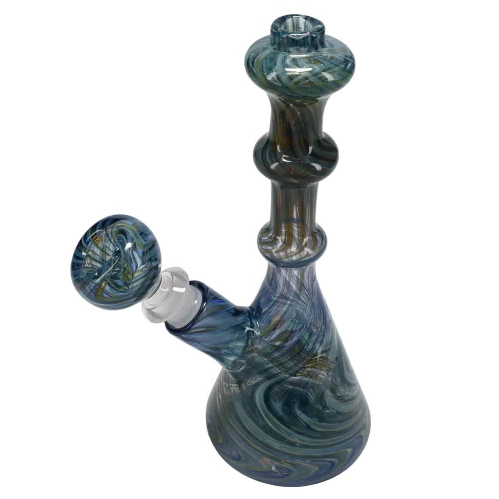 I Love Frank Glass Double Rake Mini Tube - Blue - Image 2