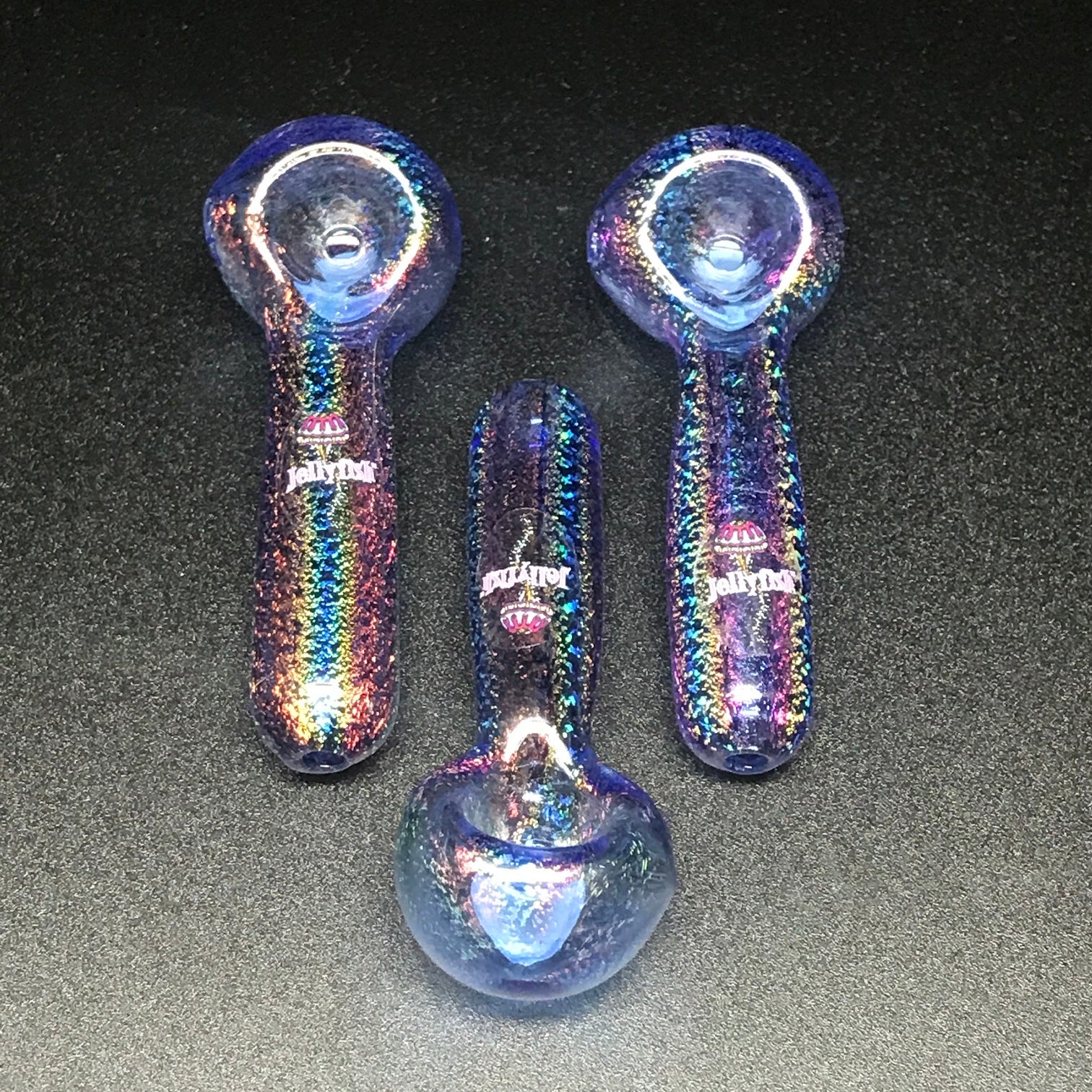 Jellyfish Glass Dichro Baby Bling Pipe - Image 2