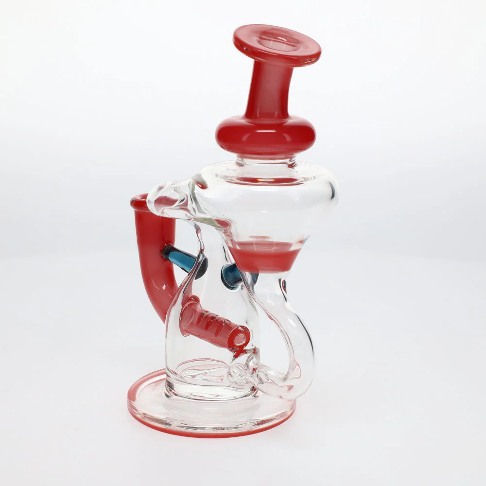 Julian J Glass Red Tube Recycler SALE - Image 2
