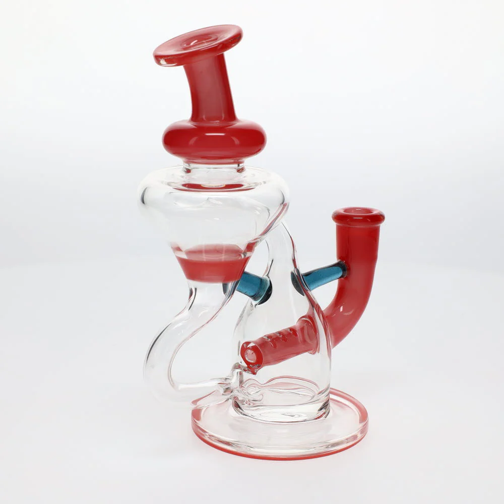 Julian J Glass Red Tube Recycler SALE - Image 4