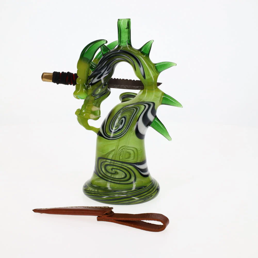 Kazy Glass X Nitro Glass Green Wig Wag Dragon - Image 2