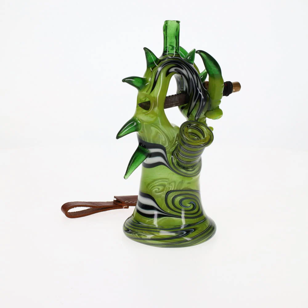Kazy Glass X Nitro Glass Green Wig Wag Dragon - Image 3