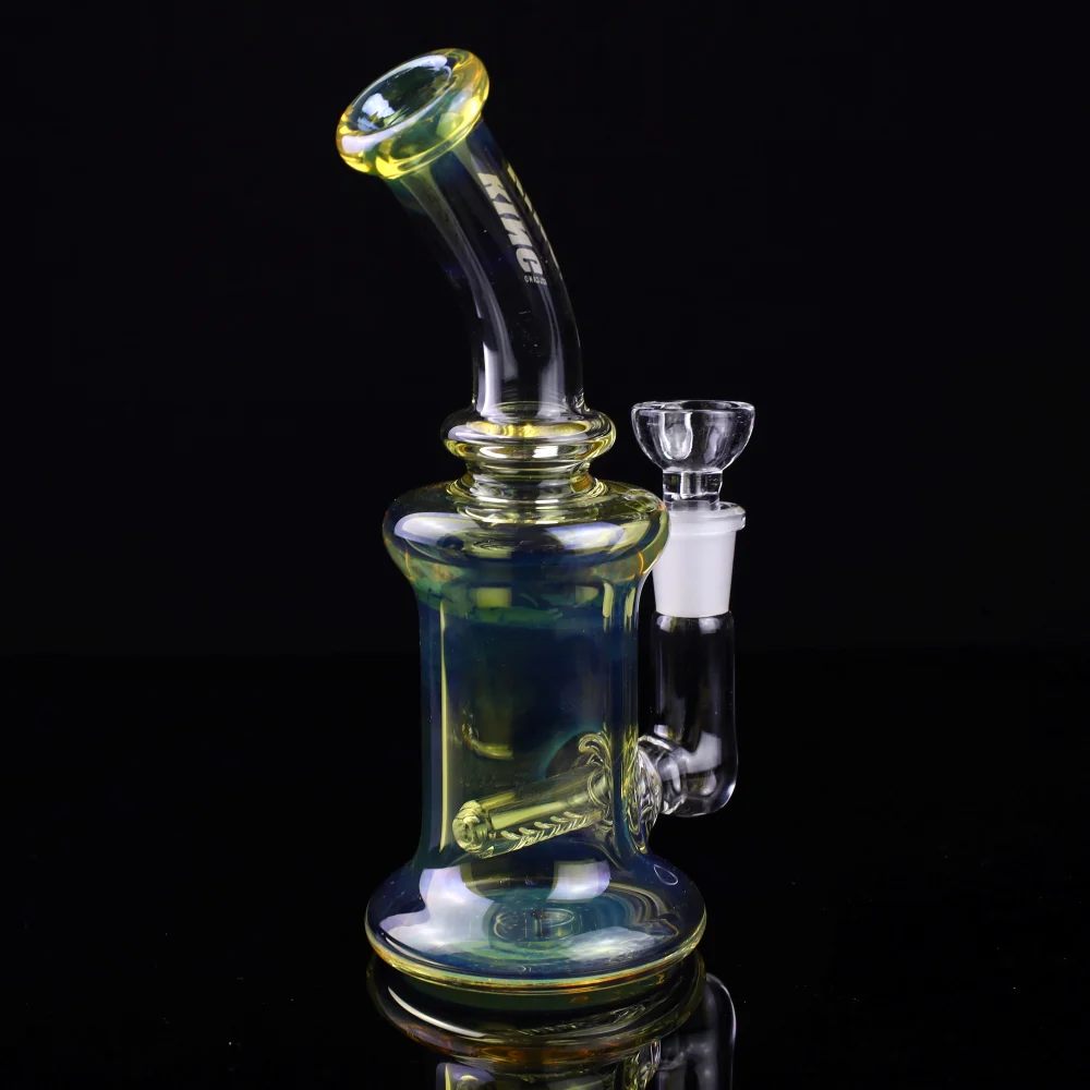King Volcano 44mm Bent Neck Fume Inline 8" Rig - Image 3