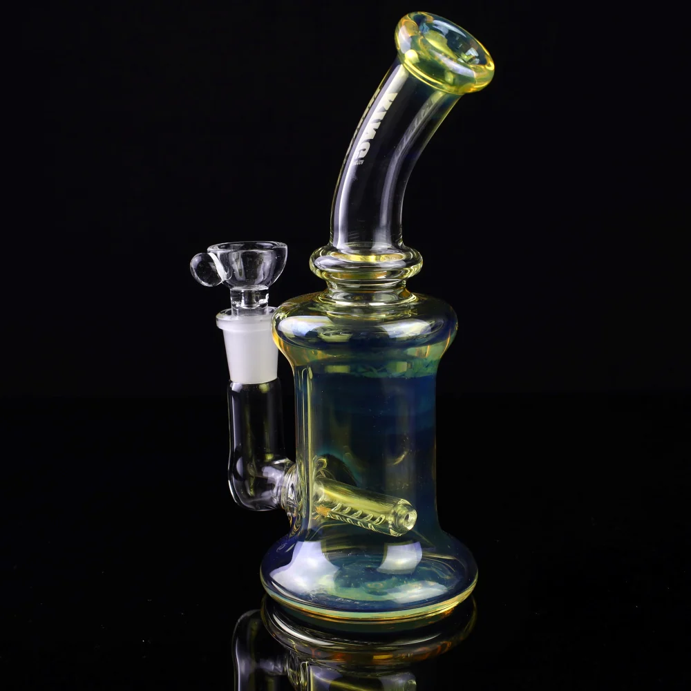 King Volcano 44mm Bent Neck Fume Inline 8" Rig - Image 7