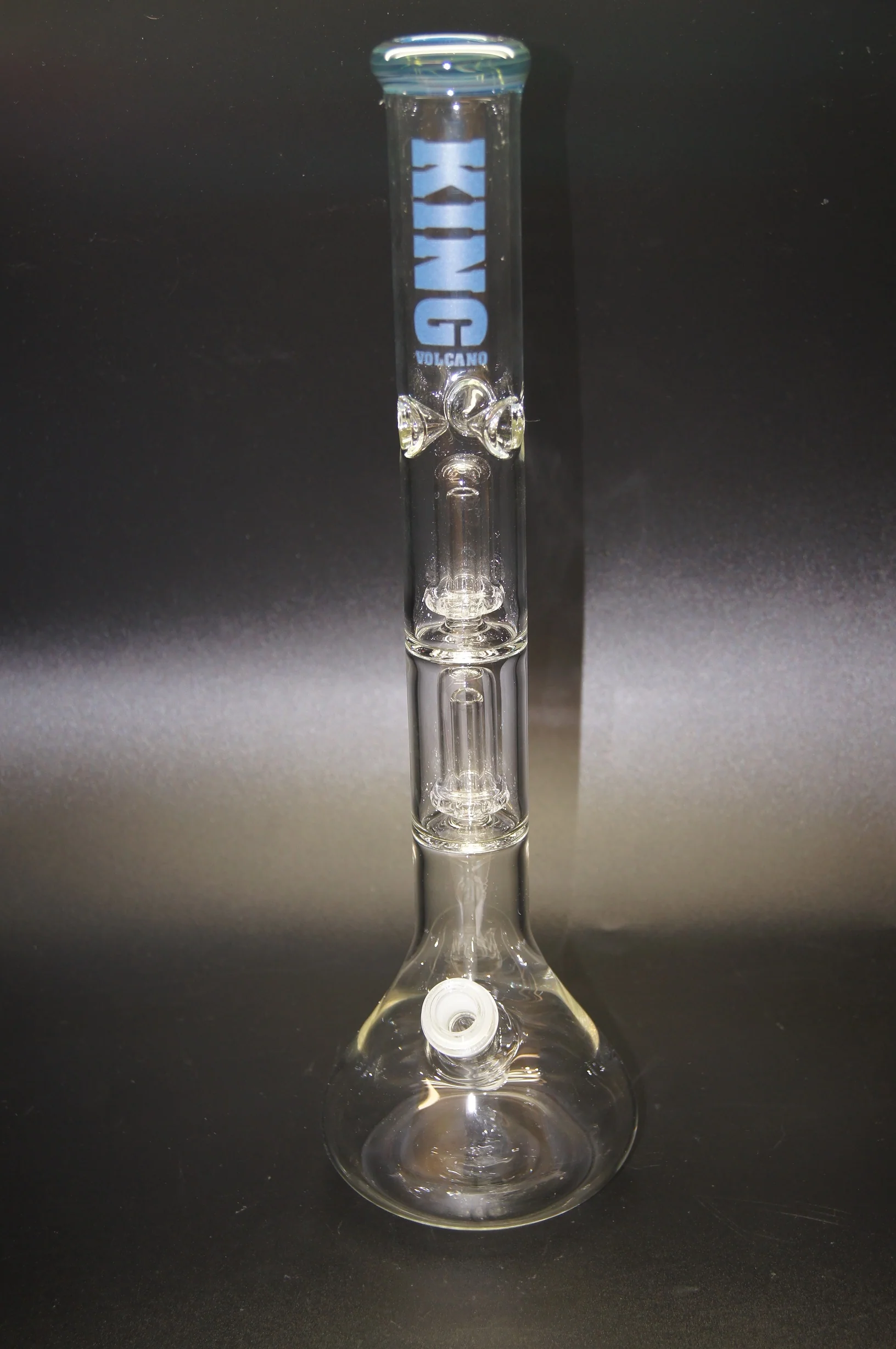King Volcano Double Showerhead 18" Water Pipe SALE