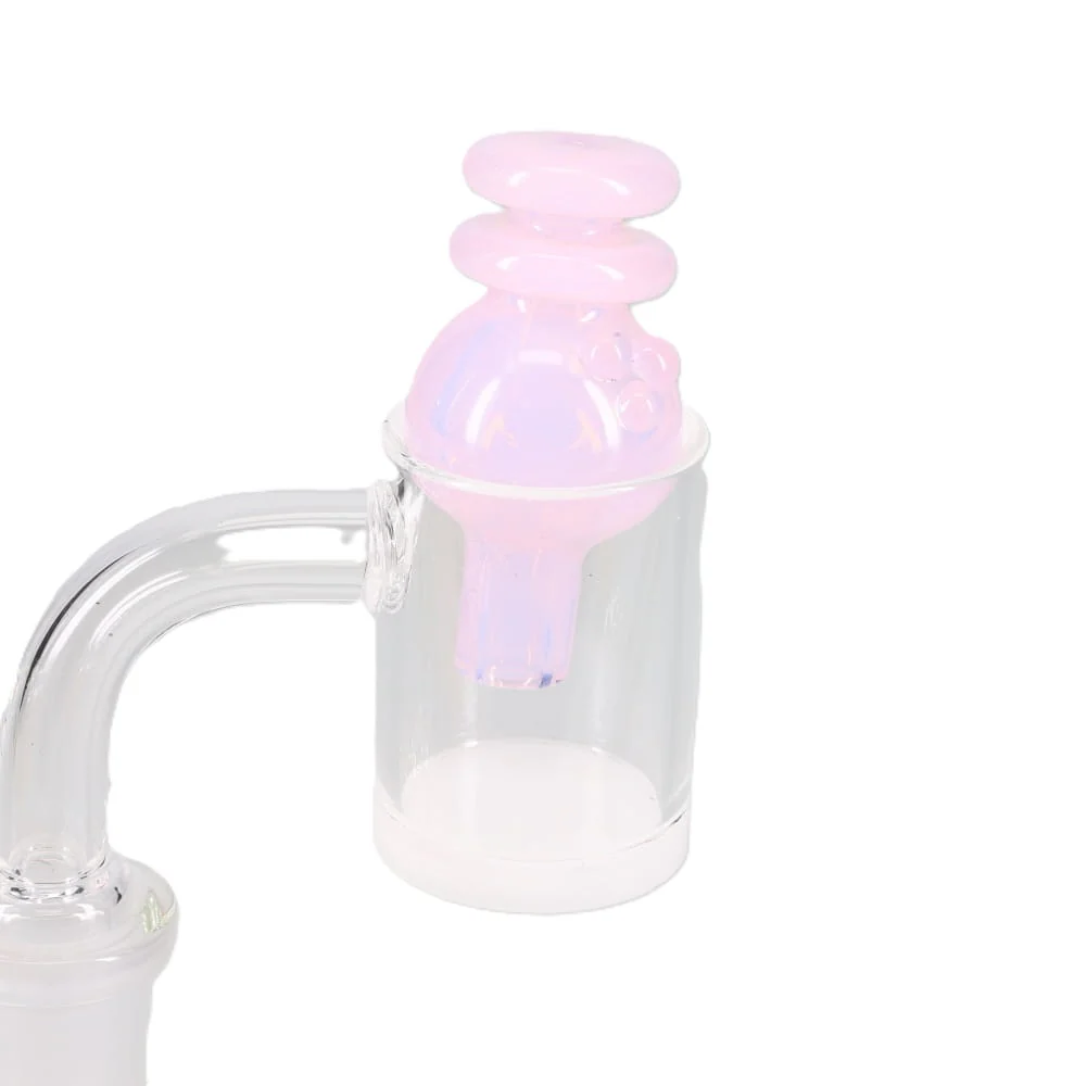 Kyle White Glass Color/Fume Bubble Carb Cap - Image 2