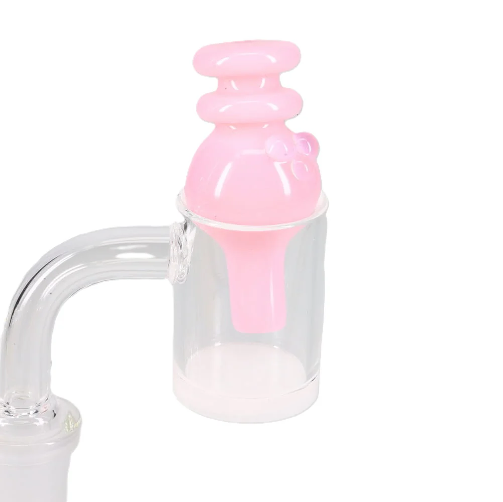 Kyle White Glass Color/Fume Bubble Carb Cap - Image 3