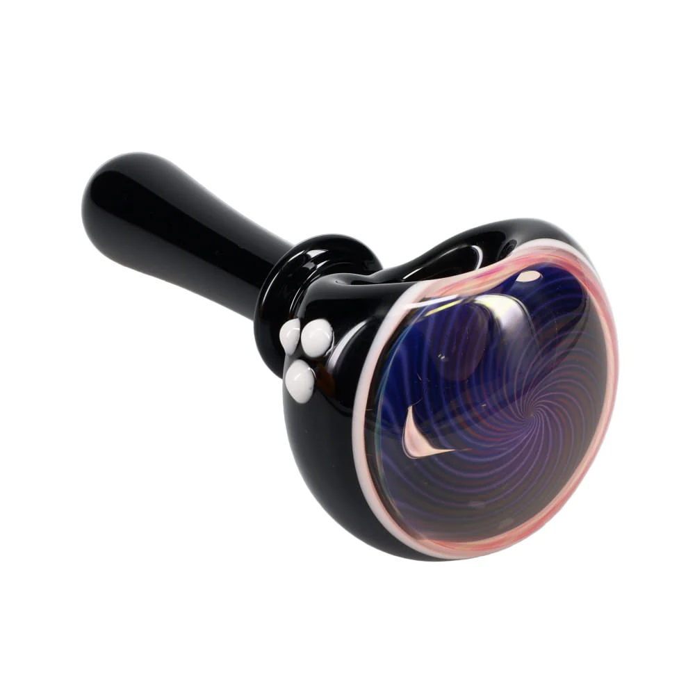Kyle White Glass Color/Fume Portal Cap Spoon - Image 2