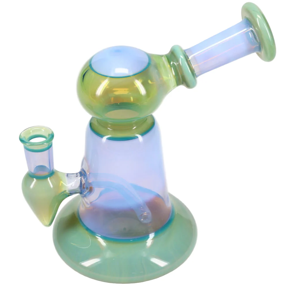 Kyle White Glass Rig - Green & Blue - Image 2