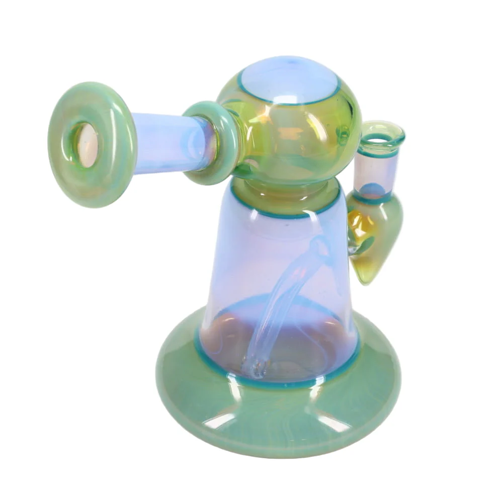 Kyle White Glass Rig - Green & Blue - Image 3