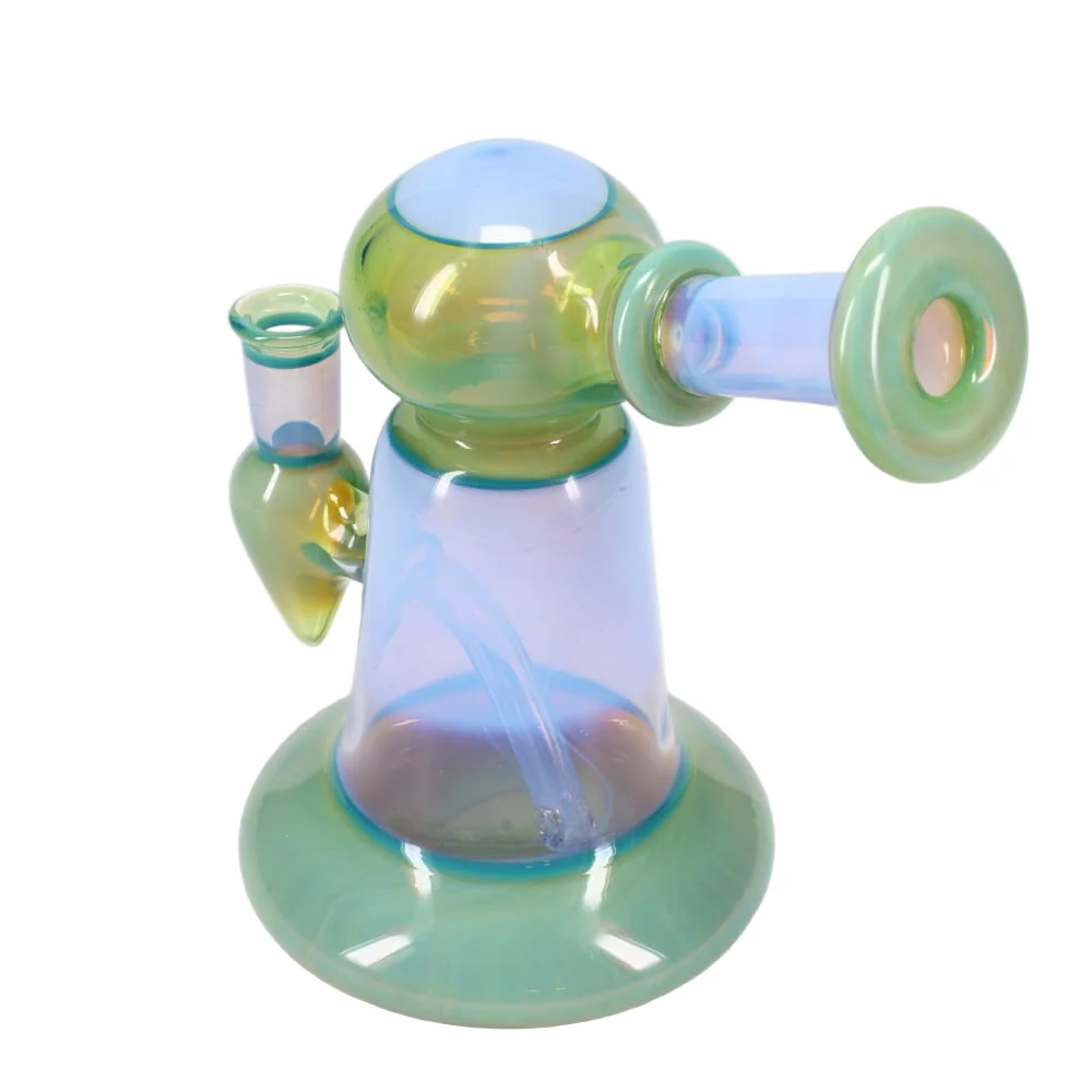 Kyle White Glass Rig - Green & Blue - Image 4
