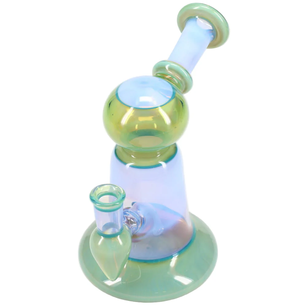 Kyle White Glass Rig - Green & Blue - Image 5