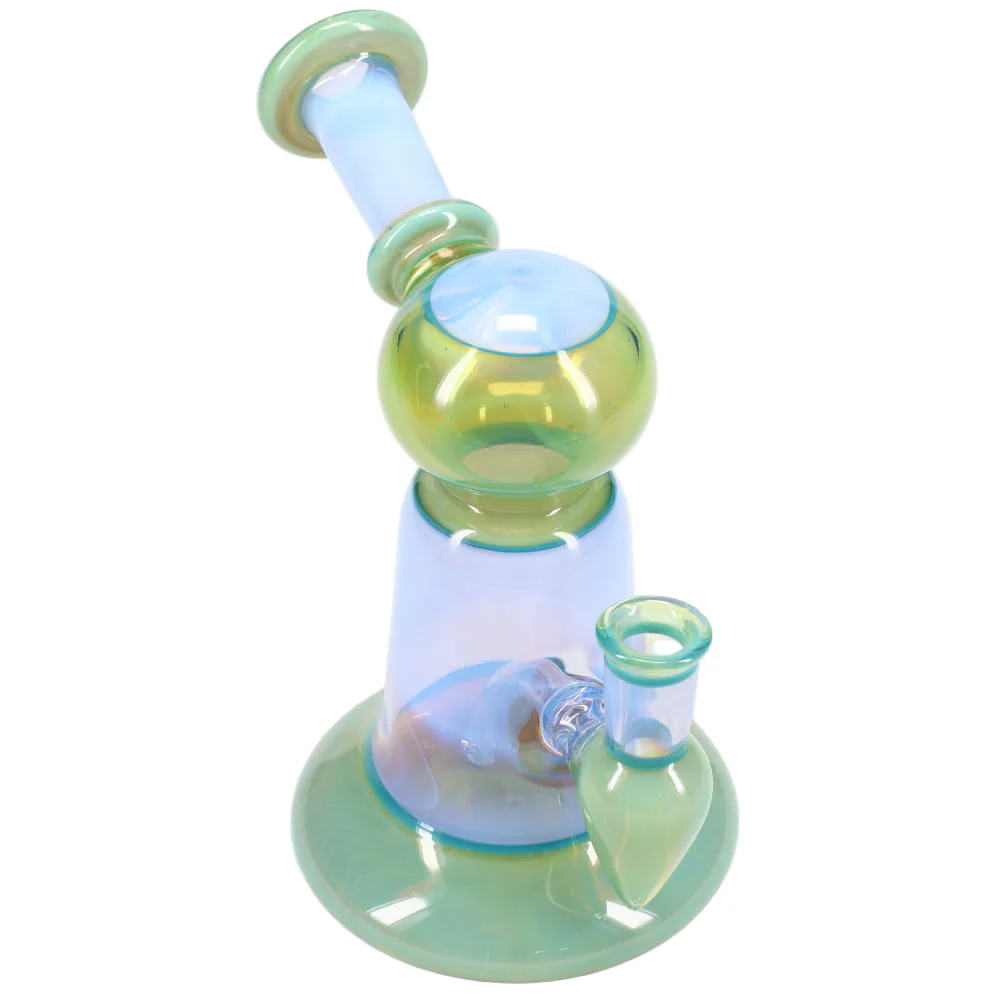 Kyle White Glass Rig - Green & Blue - Image 6