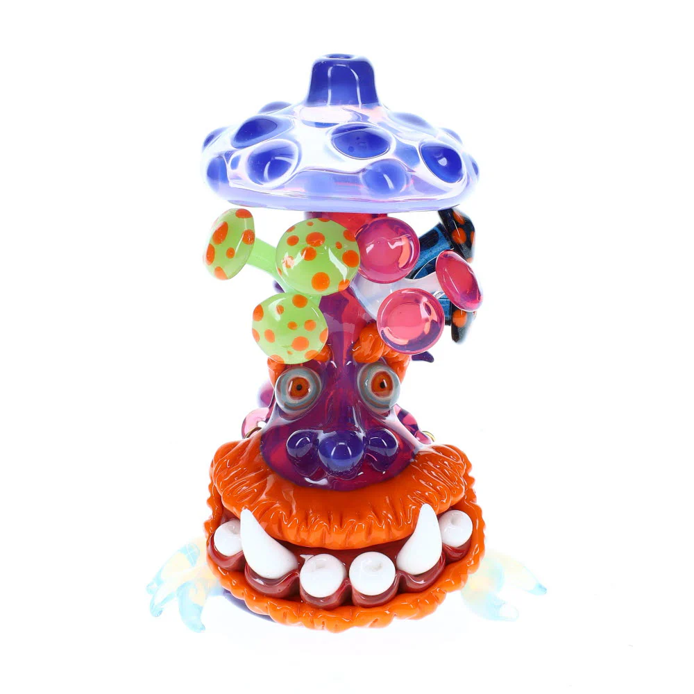 Kyru Glass Purple Orange Shroomie - Image 4