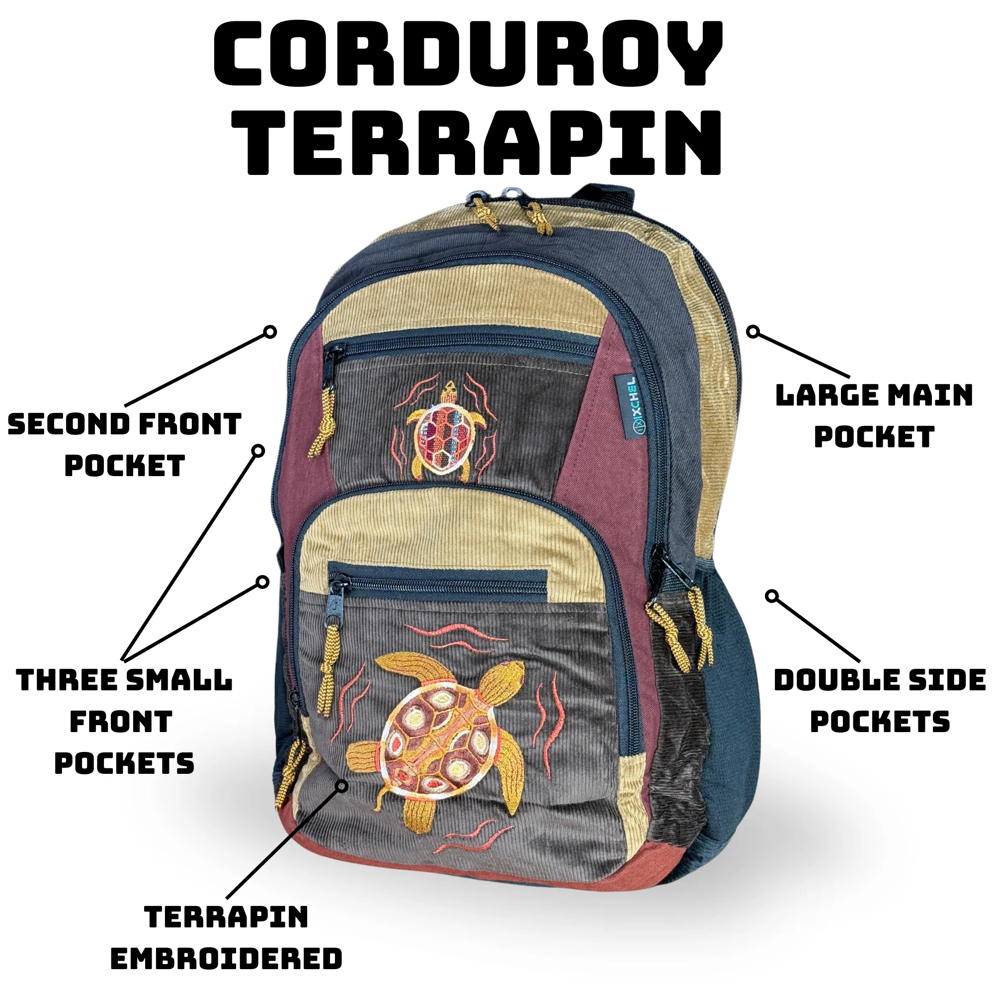 Ixchel New Terrapin Large Daypack In Corduroy - Image 6