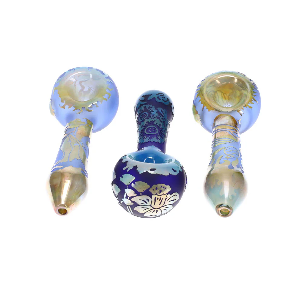 Liberty503 Glass Etched Solid Color Mini Spoon - Image 2