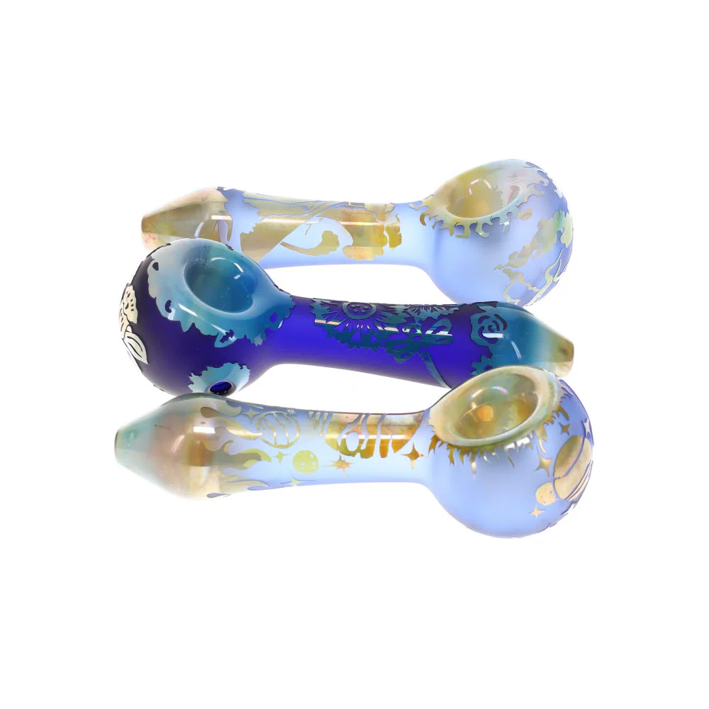 Liberty503 Glass Etched Solid Color Mini Spoon - Image 4