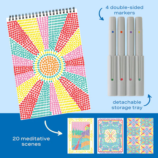 Lifelines™ FlowArt: Stamp by Shape Mediterranean Mosiac Coloring Pad - Image 2